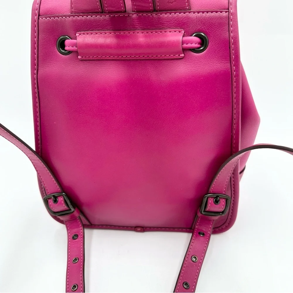Coach Originals Limited Edition Turnlock Backpack Cerise Pink 3334 - Picture 7 of 13